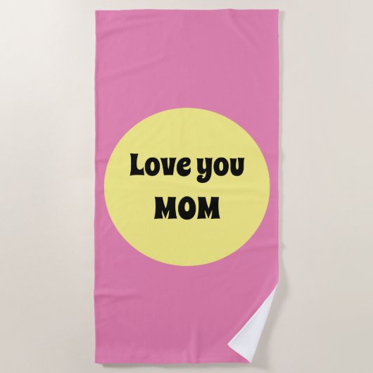 Gelber Big Dot Strandtuch (Vorderseite)