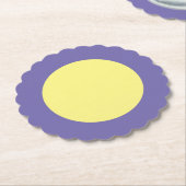 Gelber Big Dot Untersetzer (angewinkelt)