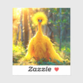 Gelber Bird Aufkleber (Blatt)