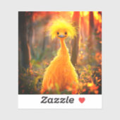 Gelber Bird Aufkleber (Blatt)