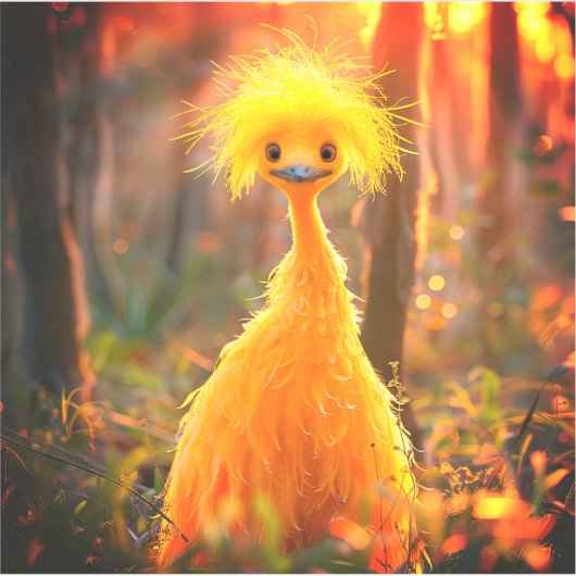 Gelber Bird Aufkleber (Vorderseite)