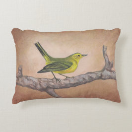 Gelber Bird Dekokissen