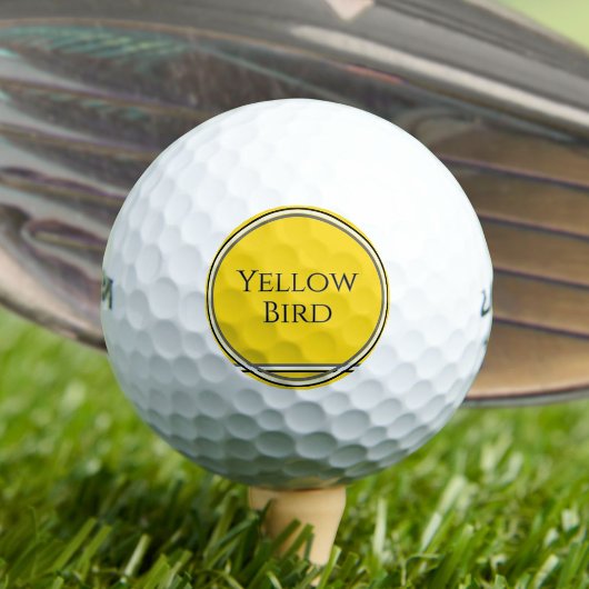 Gelber Bird Golfball