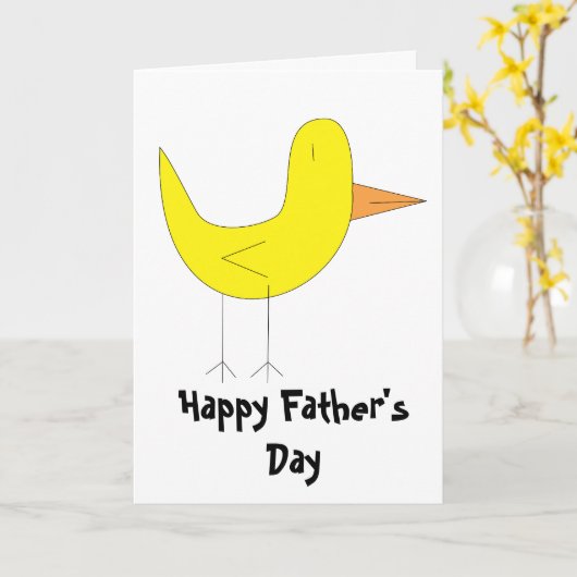 Gelber Bird Karte (Gelbe Blume)