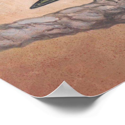 Gelber Bird Poster (Ecke)