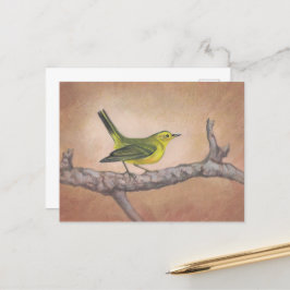 Gelber Bird Postkarte