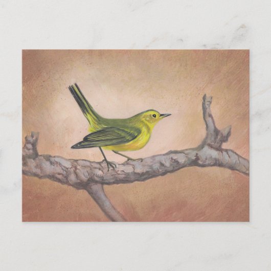 Gelber Bird Postkarte (Vorderseite)