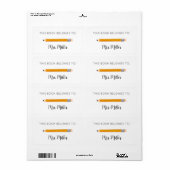 Gelber Bleistift-Lehrer Dieses Buch gehört (Vorne)