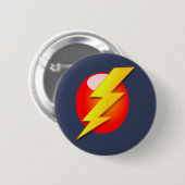 gelber Blitz Button (Vorne & Hinten)