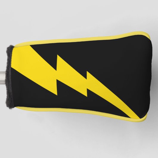 Gelber Blitzschlag Golf Headcover (Vorderseite)