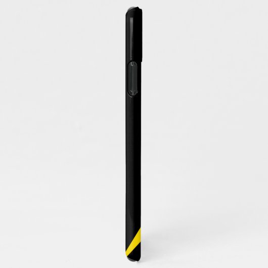 Gelber Blitzschlag iPhone Hülle (Rechte Seite)