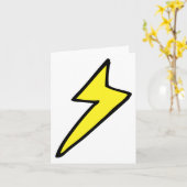 Gelber Blitzschlag Karte (Gelbe Blume)
