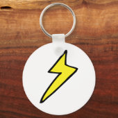 Gelber Blitzschlag Schlüsselanhänger (Vorderseite)