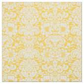Gelber Blumen-Damaskus Stoff (Muster)