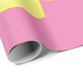 Gelber Blumencoffee Cup Muttertag Geschenkpapier (Rolleneckpunkt)