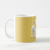 Gelber Bogen Lamm Sweetheart Kaffeetasse (Links)