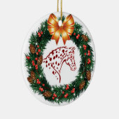 GELBER BOGEN-ROTAPPALOOSA KERAMIKORNAMENT (Rechts)