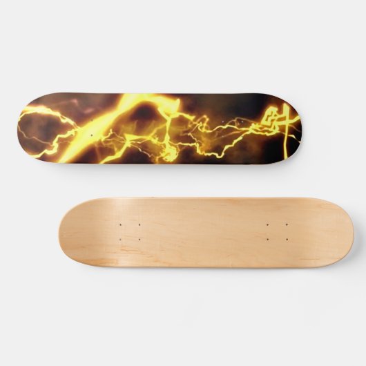 Gelber Bolzen Skateboard (Horizontal)