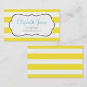 Gelber Breitstreifen Visitenkarte (Vorne/Hinten)