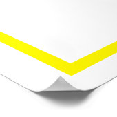 Gelber Buchstabe D Poster (Ecke)