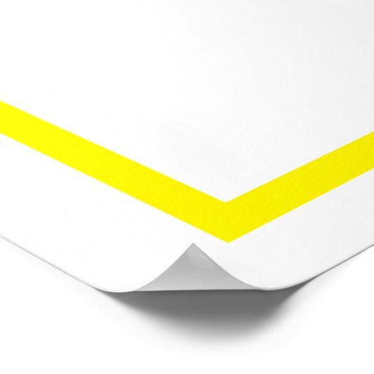 Gelber Buchstabe D Poster (Ecke)