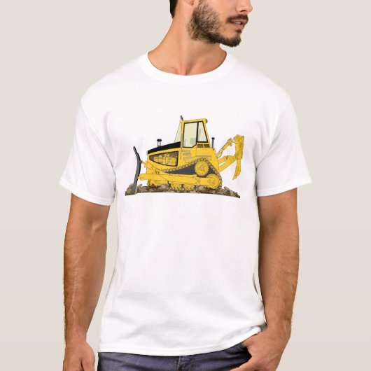 Gelber Bulldozer T-Shirt (Vorderseite)