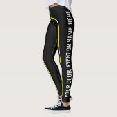 Gelber Button-Streifen kundengerechtes genanntes Leggings (Links)