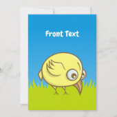 Gelber Cartoon Einladung (Vorderseite)