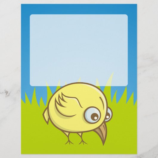 Gelber Cartoon Flyer (Hinten)