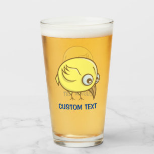 Gelber Cartoon Glas