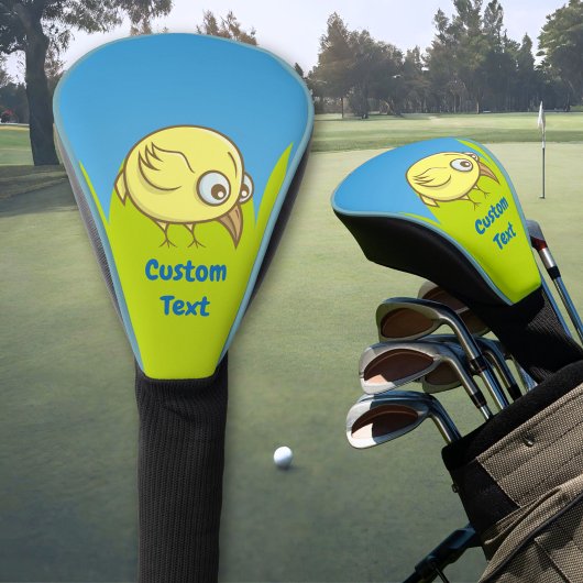 Gelber Cartoon Golf Headcover