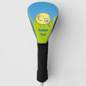 Gelber Cartoon Golf Headcover (Vorderseite)