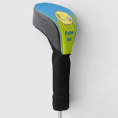 Gelber Cartoon Golf Headcover (angewinkelt)