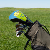Gelber Cartoon Golf Headcover (In SItu)