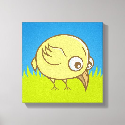 Gelber Cartoon Leinwanddruck (Vorderseite)