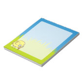 Gelber Cartoon Notizblock (Rotiert)