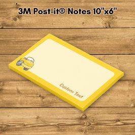 Gelber Cartoon Post-it Klebezettel