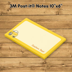 Gelber Cartoon Post-it Klebezettel