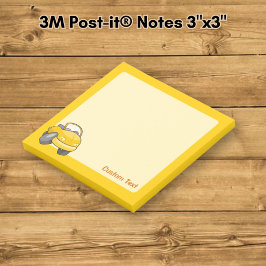 Gelber Cartoon Post-it Klebezettel