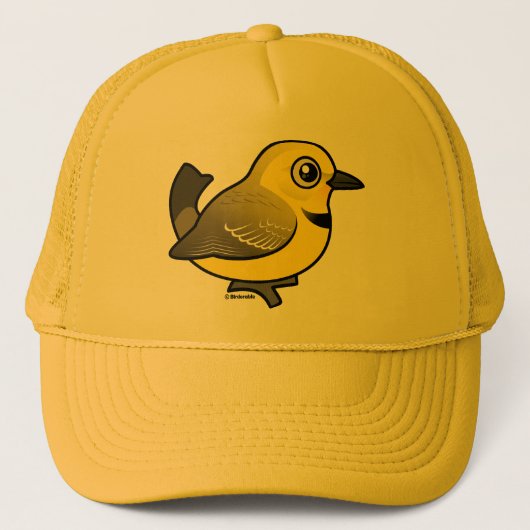 Gelber Chat Truckerkappe (Vorderseite)