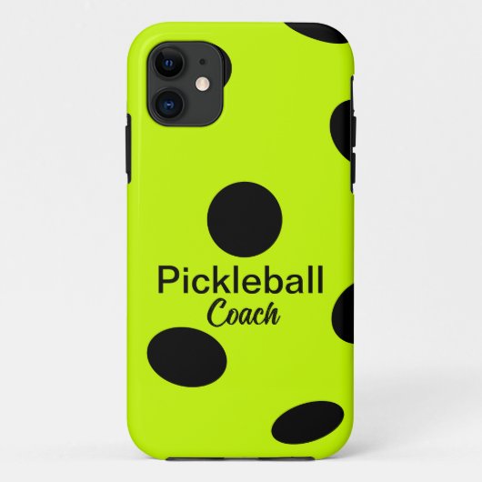Gelber Coach für Pickleball Case-Mate iPhone Hülle (Rückseite)
