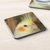 Gelber Cockatiel Untersetzer (Linke Seite)