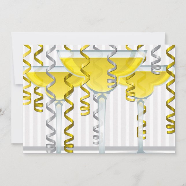 Gelber Cocktail und Band (Vorderseite)