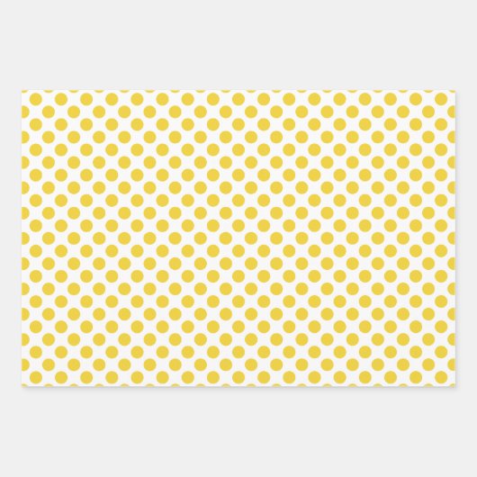 Gelber Daisy Streifen und Polka Dot Geschenkpapier Set (Vorderseite 3)