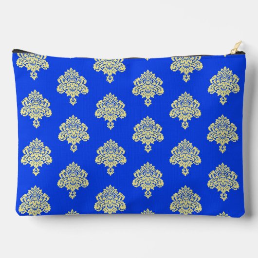 Gelber Damast Zubehörtasche (Rückseite)