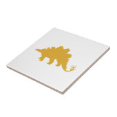 Gelber Dinosaurier Fliese (Seite)