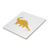 Gelber Dinosaurier Fliese (Seite)