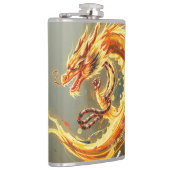Gelber Drache Golden Flachmann (Rechts)