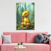 Gelber Drache Leinwanddruck (Insitu (Wohnzimmer))