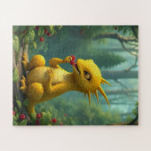 Gelber Drache Puzzle (Horizontal)